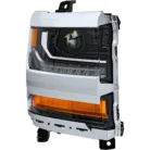 HID:Xenon Headlights Headlamps For 2016-2018 Chevy Silverado 1500 w: DRL Chrome 2