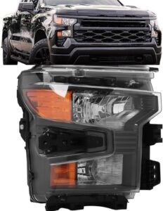 Headlight Compatible with Chevy Silverado 1500 2022-2025 Right Passenger Side