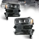 LED Headlight HeadLamp RH LH Driver Passenger For 2019-2021 Chevrolet Silverado