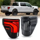 LED Tail Lights For 2024 2025 Ford F150 Brake Rear Lamps Dynamic with Blind Spot