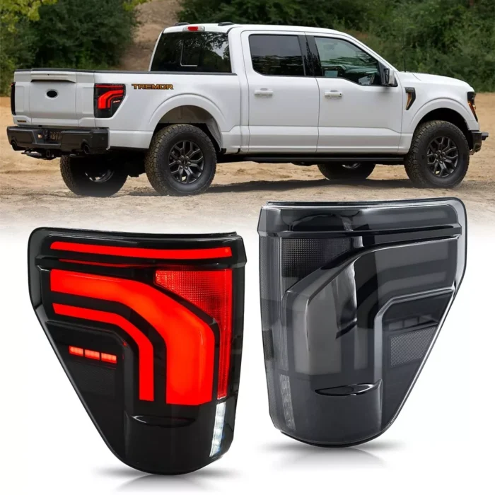 LED Tail Lights For 2024 2025 Ford F150 Brake Rear Lamps Dynamic with Blind Spot LED Tail Lights For 2024 2025 Ford F150 Brake Rear Lamps Dynamic with Blind Spot
