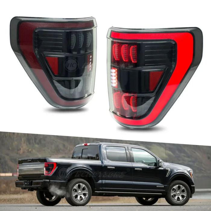 LED Tail Lights For Ford F150 F-150 XLT 2021 2022 2023 2024 Rear Lamps Assembly LED Tail Lights For Ford F150 F-150 XLT 2021 2022 2023 2024 Rear Lamps Assembly