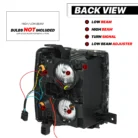 L+R [TURN SIGNAL+LED RUNNING LIGHT BAR] Headlight for 14-15 Chevy Silverado 1500 3