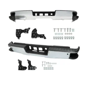 Lawork Rear Bumper Assembly For 2014-2018 Chevy Silverado/GMC Sierra 1500 Chrome