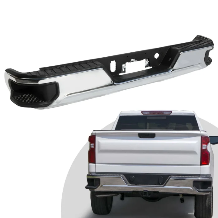 New Chrome Front Bumper Step For 19-24 Silverado:Sierra 1500 Replace Assembly New Chrome Front Bumper Step For 19-24 Silverado:Sierra 1500 Replace Assembly