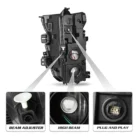 Pair Halogen Headlights For 2020-2023 Chevy Silverado 2500HD 3500HD Headlamp L&R 2