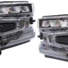 Pair LED Headlights HeadLamps Driver Passenger For 2019-2021 Chevrolet Silverado
