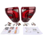 Pair Tail Light For Ford F150 XLT 2021-2023 Incandescent Upgrade 2024-LED Style 2