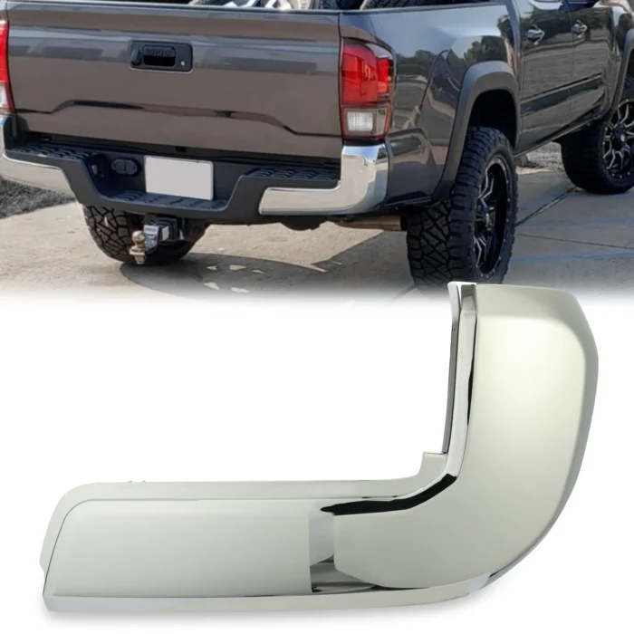 Toyota Tacoma 2016-2023 Chrome Rear Right Passenger Bumper End Caps Face Bar