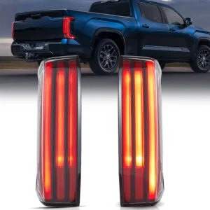 VLAND Red Lens LED Tail Lights For 2022-2024 Toyota Tundra W/ Start-up Animation