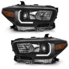 WEELMOTO Pair Headlights For 2016-2022 Toyota Tacoma W: LED DRL Headlamps